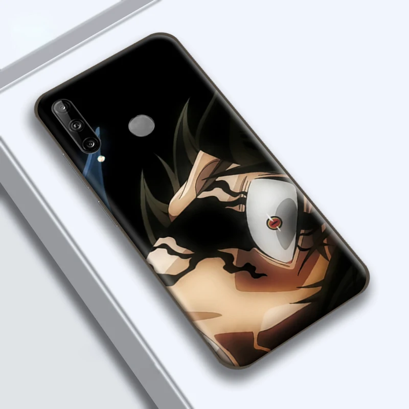 

Black Clover For Huawei P50 P40 P30 P20 Pro Lite 5G Phone Case Huawei P Smart 2019 2021 Soft Funda Liquid Silicon