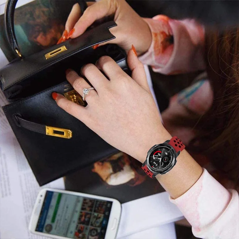 Ремешок силиконовый для часов Honor Watch GS Pro сменный Браслет смарт-часов Huawei |