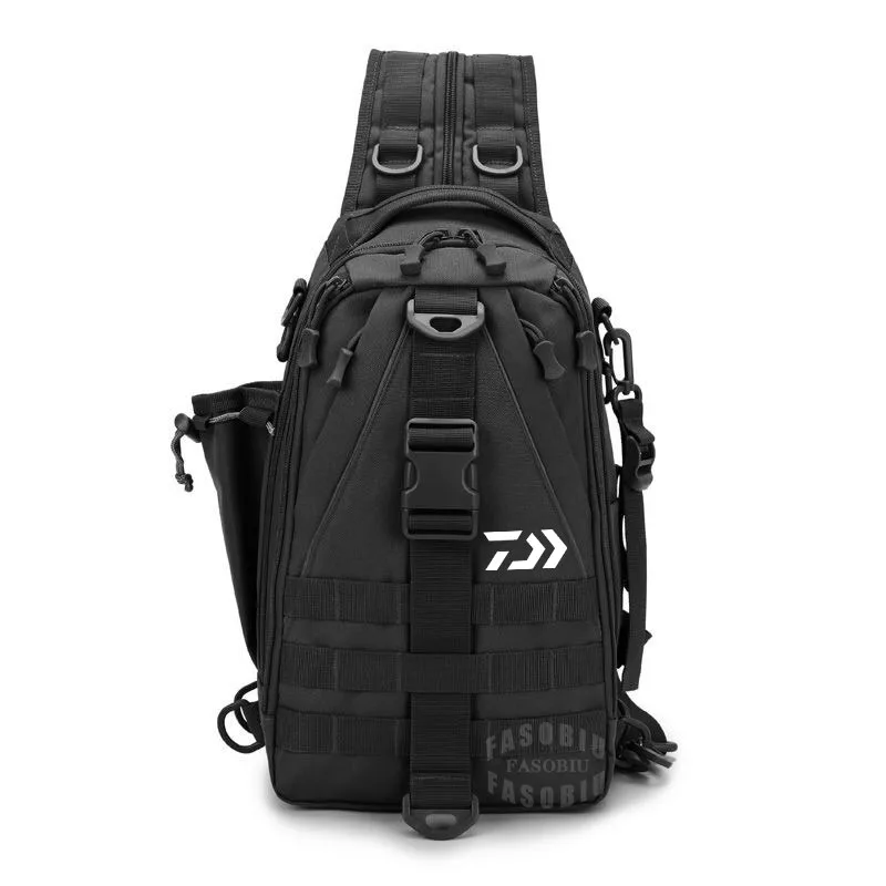 

Daiwa Men's Fishing Backpack Multifunctional Outdoor Travel Camouflage Tactical Chest Bag Climbing Multi-Purpose Fishing Bags