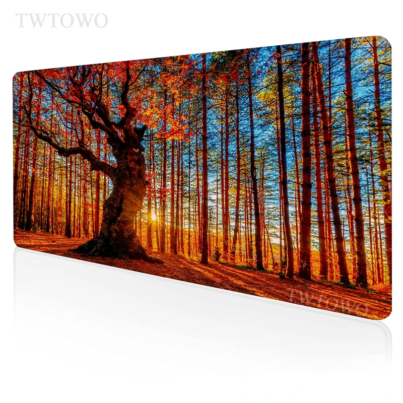 

Forest Trees Mouse Pad Gaming XL New Custom Large Mousepad XXL MousePads Carpet Office Laptop Desktop Mouse Pad Mice Pad