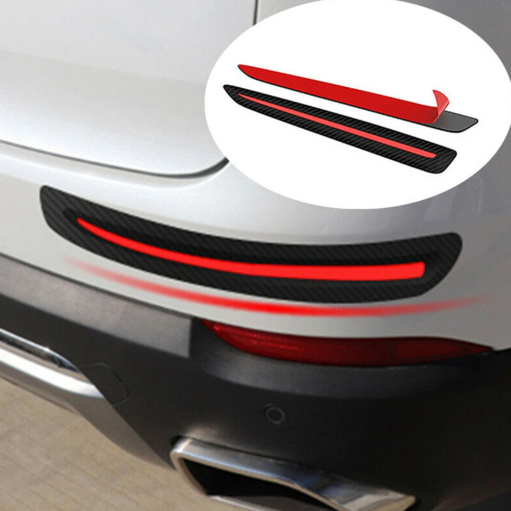 

Bumper Car Sticker Bumper Strips Beautiful And Practical Rear TPE 2pc Car Front Anti Scratch Absorb The Impact
