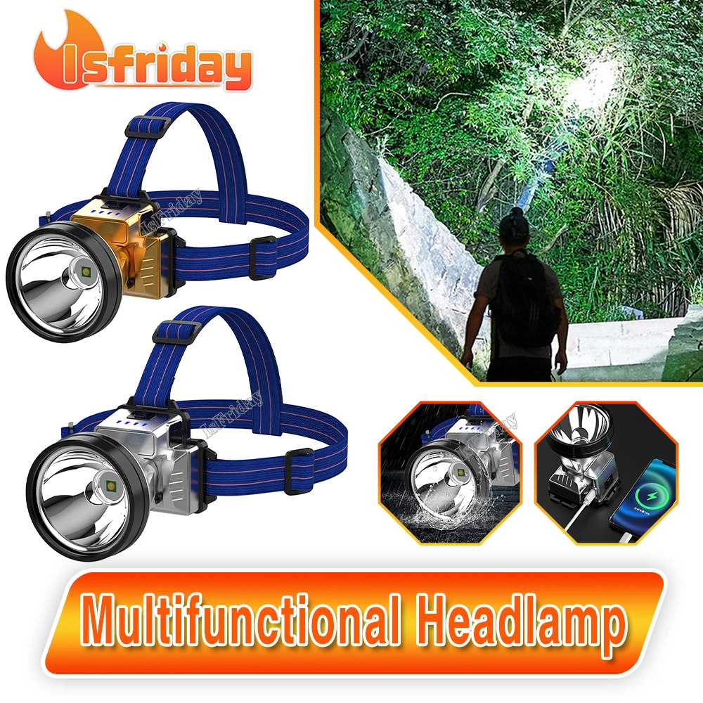 

Most Powerful Long Range Led Sensor Headlamp XHP70 Headlight USB Rechargeable Flashlight Outdoor Head Lamps Fishing Light 1500M