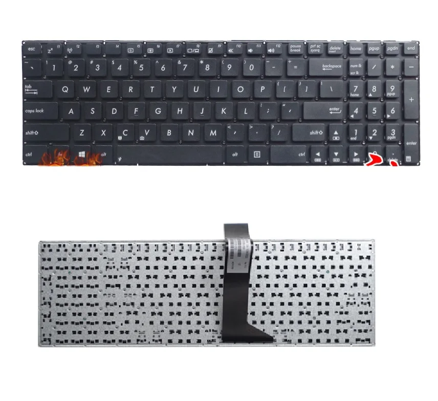 

New US English Keyboard for ASUS X552E X552EA X552EP X552L X552LA X552LD X552M R510VC R510VB R510 R510L R510LB R510LD R510LN