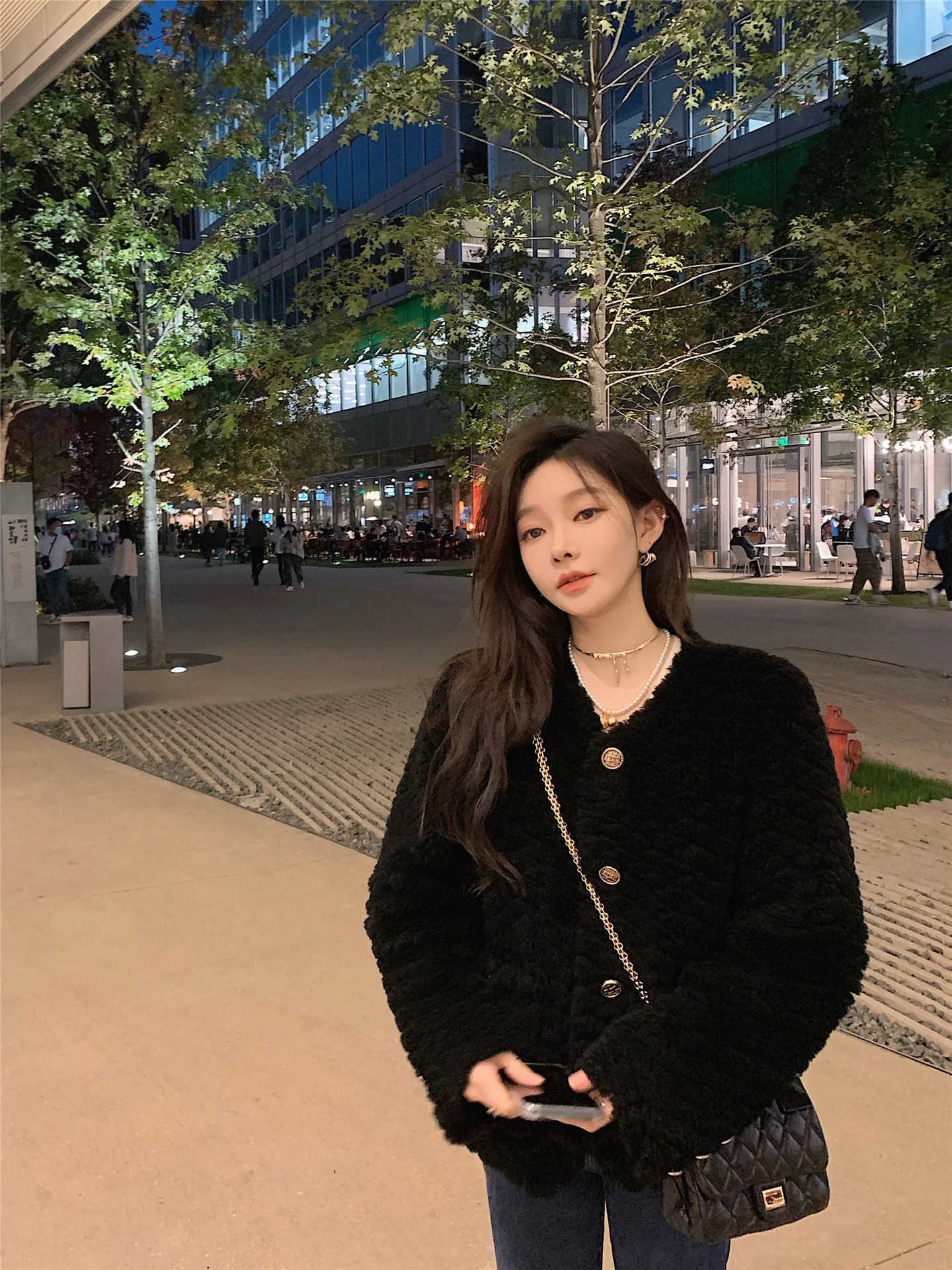 2024 австралийская 100 овечья шерсть мех ягненка встроенная шуба из меха и