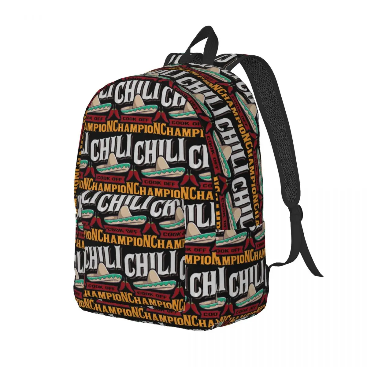 Фото Рюкзак для школьников Chili Cook Off, школьная сумка, походный рюкзак для путешествий, сумка для книг для мальчиков и девочек, сумки на плечо №2