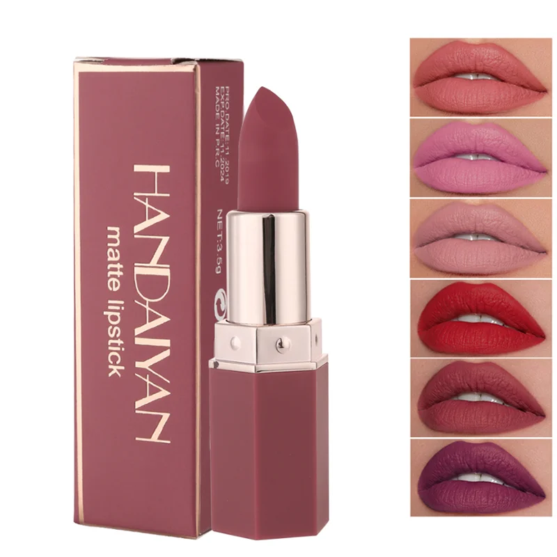 

Nude​ Lip Sticks Gloss Brilho Labial Szminka Mate Rossetti Pintalabios Larga Duracion 24 Horas Pomadka Batom Matte Lipstick