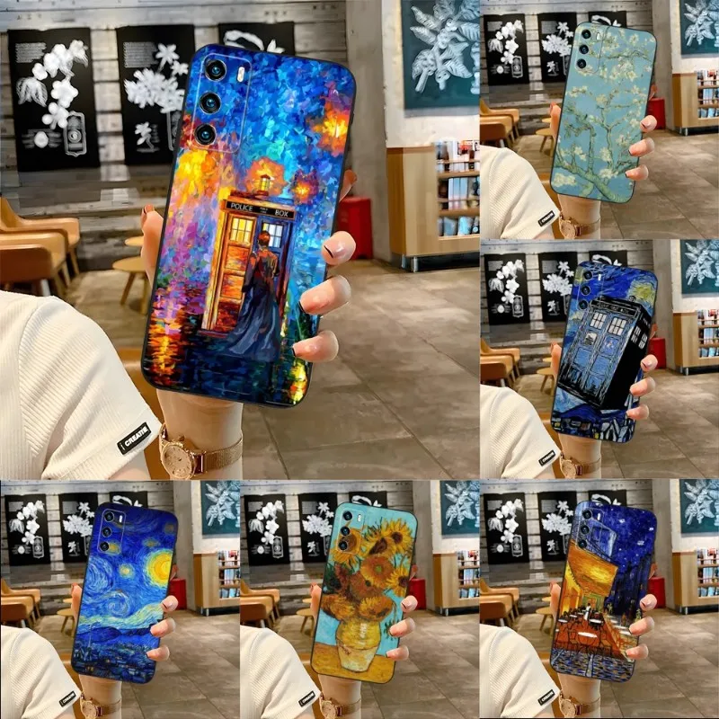 Чехол для телефона Doctor Who Van Gogh Huawei Mate 40E 40Pro 30 20 10 9 8 Pro S 20X 5G Plus G9Plus Magic3 Nova 7i 7 SE |