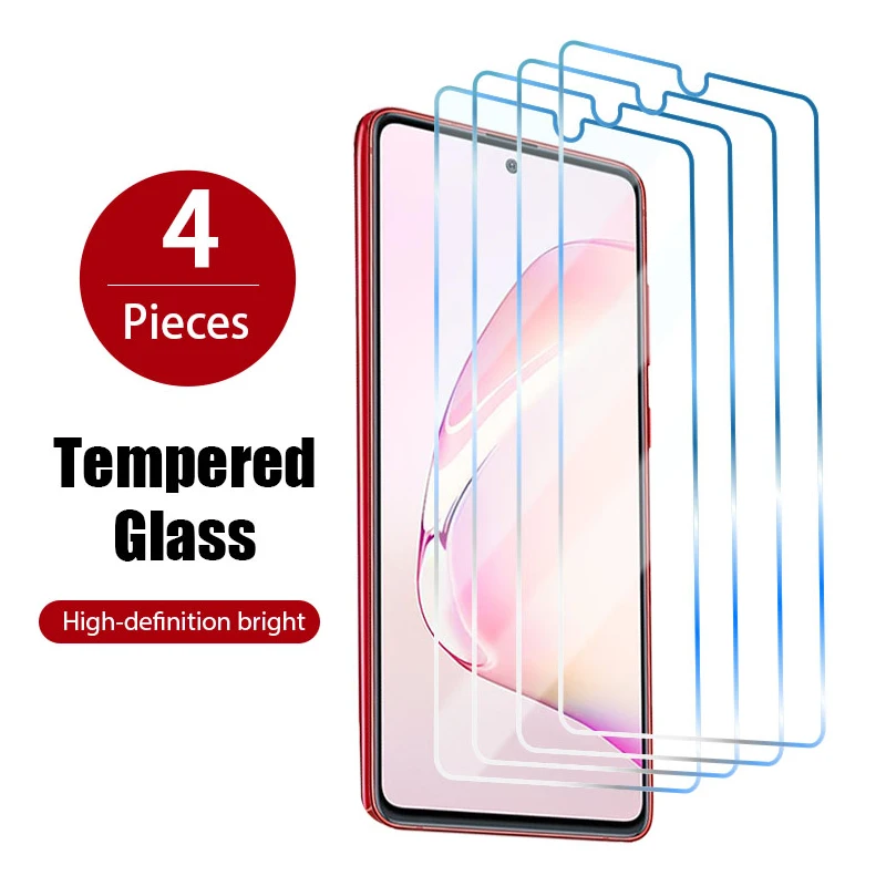 

4PCS Tempered Glass for Samsung Galaxy A51 A50 A52 A72 Screen Protector for Samsung A30 A50 A71 A70 A80 A90 A40 A60 Phone Glass