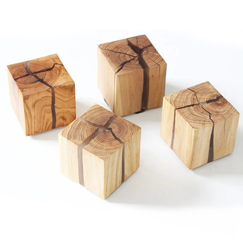 Кубическая креативная полимерная лампа из массива дерева настенные лампы ручной