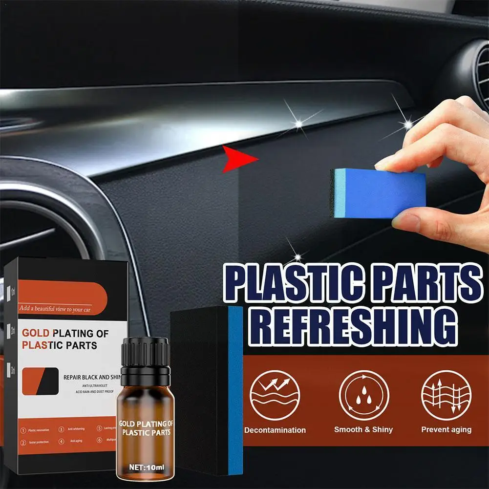 

20/30ML Plastic Parts Refurbish Agent Car Exterior Restorer Auto Automobile Solution Cleaner Crystal Panel Plating Plastic J9A7
