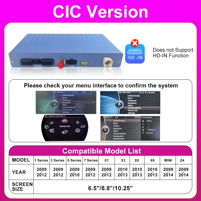 

Беспроводной CarPlay для BMW 1 2 3 4 5 7 серии E70 F10 X1 X3 F25 F26 F48 MINI X4 X5 X6 F56 F15 2005-2020 Android Автоматическая навигация