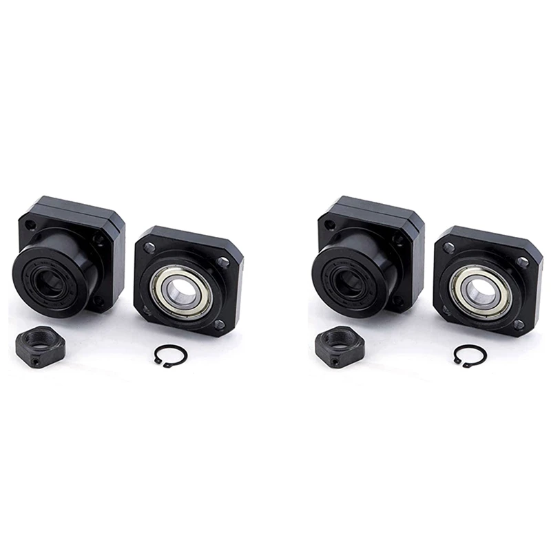 

2X FF12 Support For Ball Screw 1605 FK12 Fixed Side FF12 Floated Side For CNC Parts Machine Tool