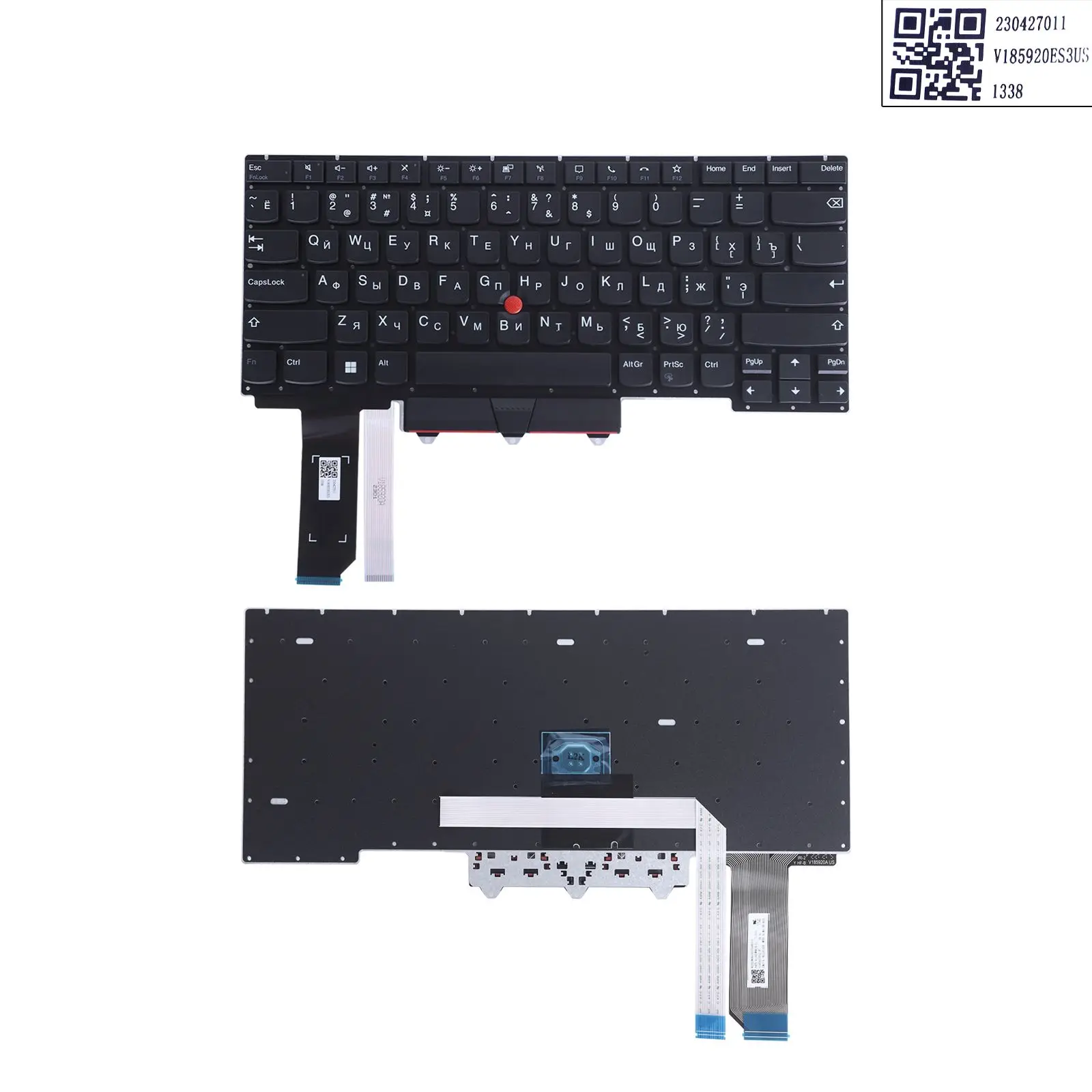 Клавиатура RU Lapop для Lenovo Thinkpad E14 Gen 2 20T6 20T7 20TA 20TB клавиша телефона F10 черная с