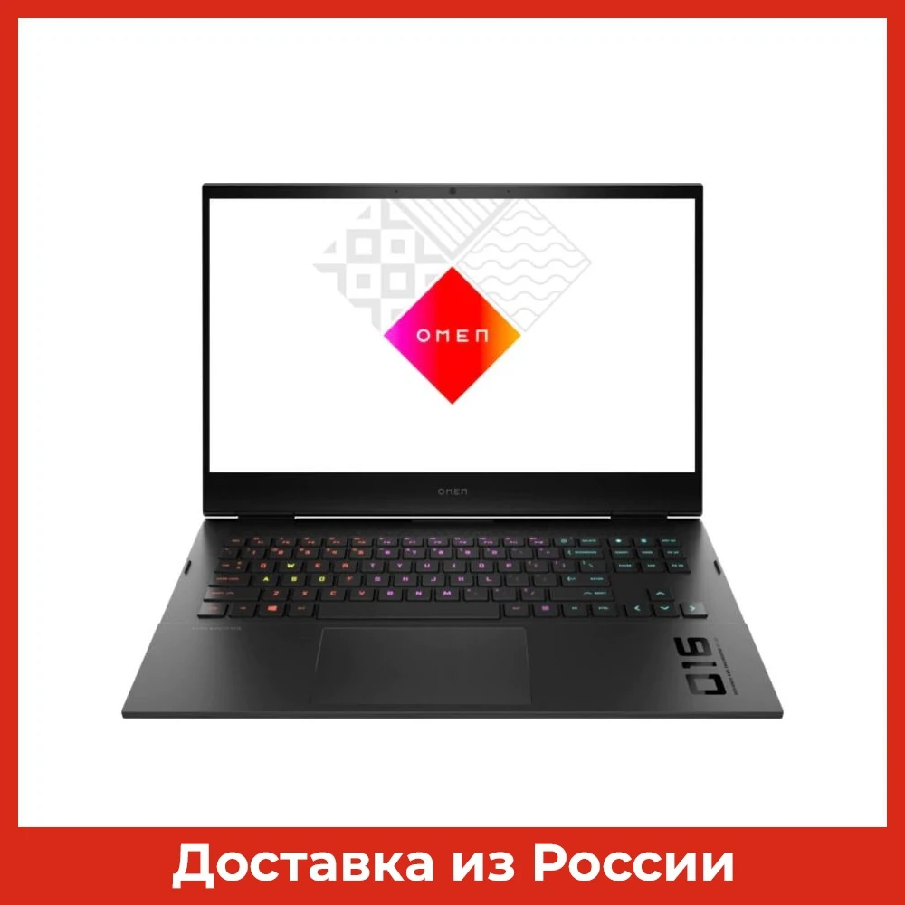 Фото Laptop HP OMEN 16-B0033ur 16.1 &quotIPS FHD black Intel Core i7 11800h 16GB 1TB SSD NVIDIA GeForce RTX 3060 6GB Free DOS 4E1R7EA computer and office