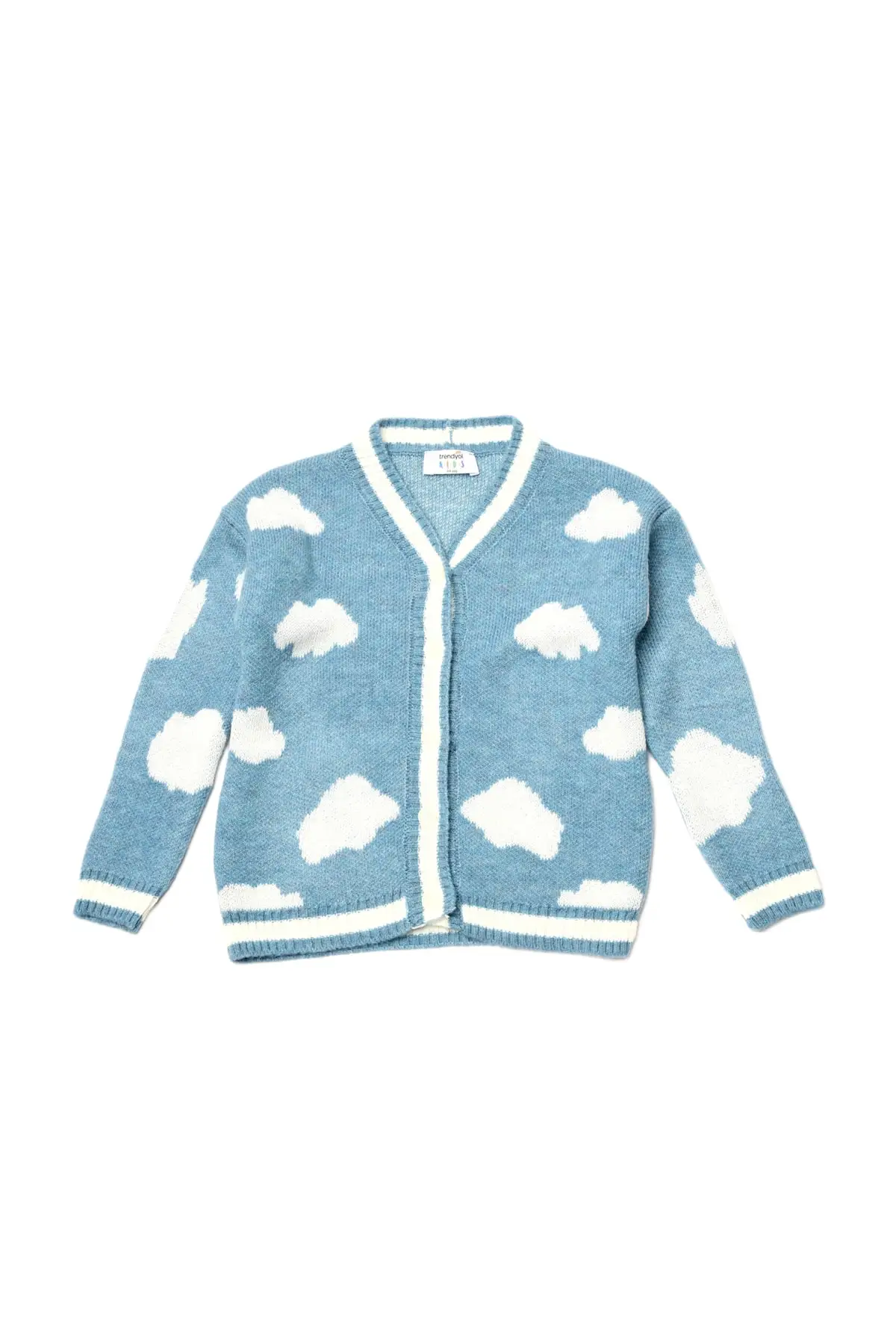 

Trendyol Cloud Jacquard Female Child Knitwear Cardigan TKDAW22HI0824