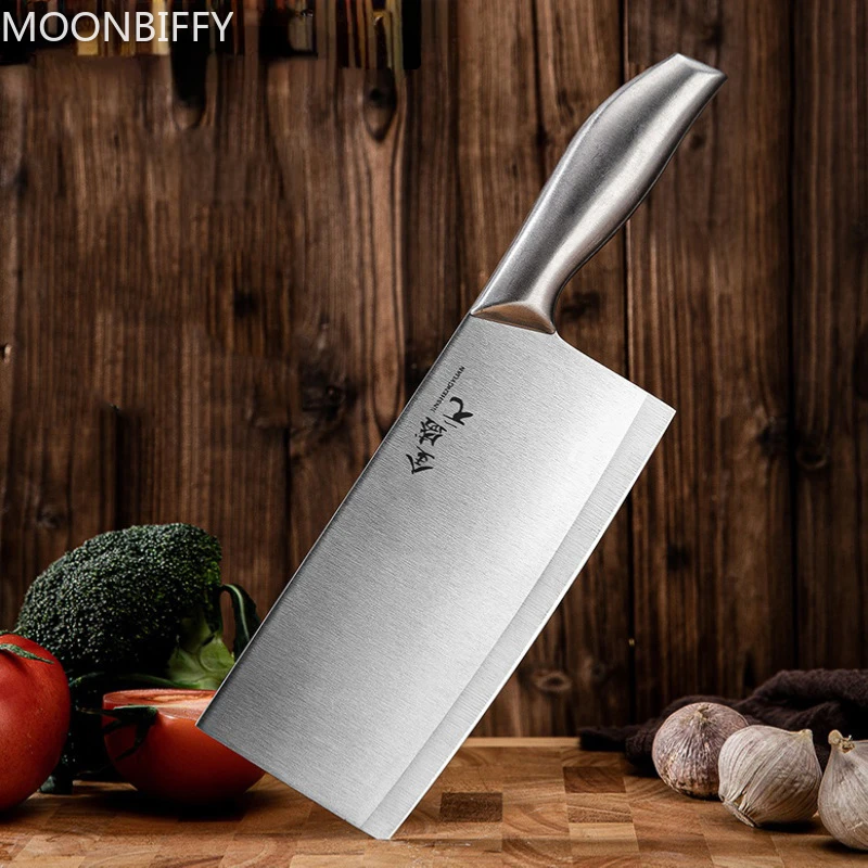 

Китайский Кливер из нержавеющей стали, кухонный нож шеф-повара ножи накири, рыба, мясо, овощи, столовые приборы, инструменты для нарезки