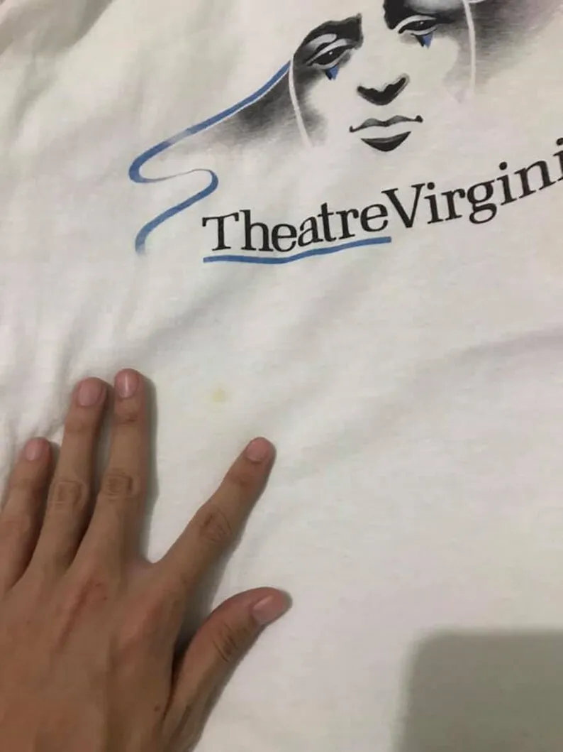 Винтажная футболка для niños и столовых приборов размер XL camiseta de musicales Broadway 1991