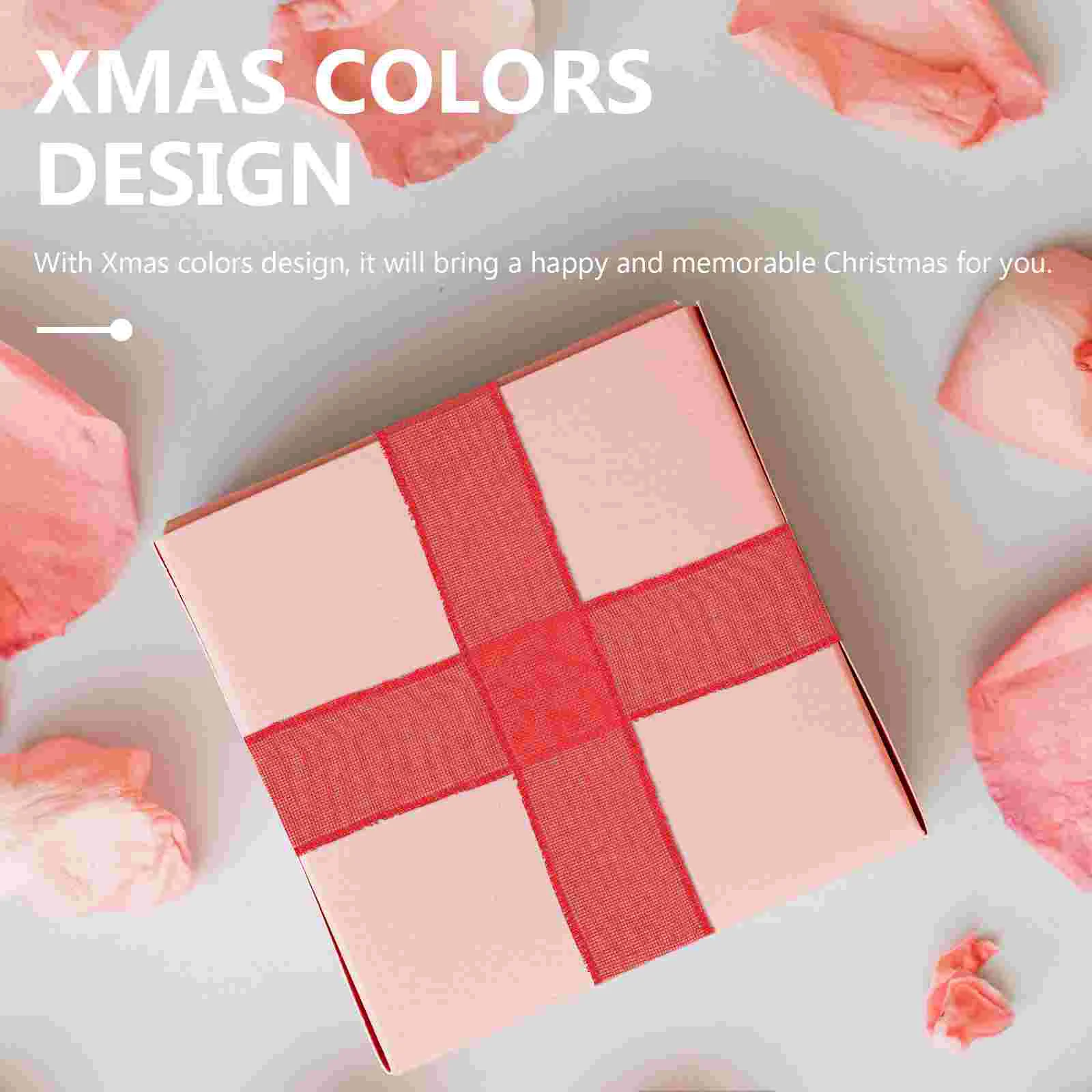 Упаковка из мешковины сделай сам Рождественская рождественская льняная лента