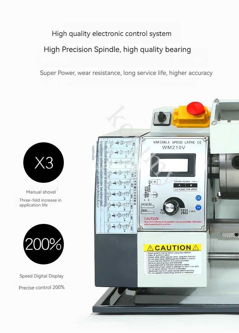 210 В мини-токарный станок по металлу многофункциональный деревообрабатывающий