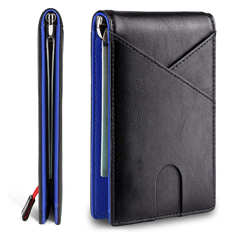 Carbon Fiber Rfid Men Wallets Money Bag Slim Thin Card Man Wallet Luxury Male Small Short Purse Bi-fold Vallet Billfold