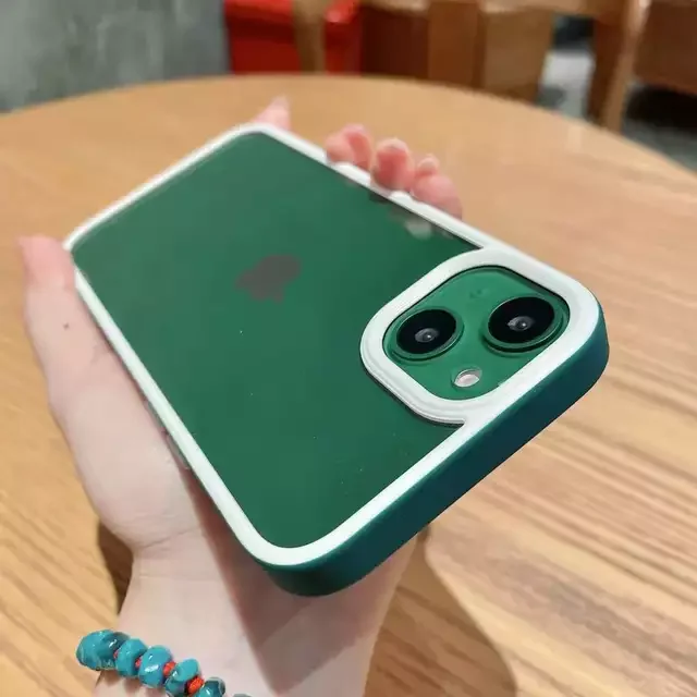 

Hot Sales for iPhone 13 12 11 Mini Pro Max X XR XS 7 8 Plus Armor Shockproof Soft Color Bumper Acrylic Hard Cover Transparent Ca