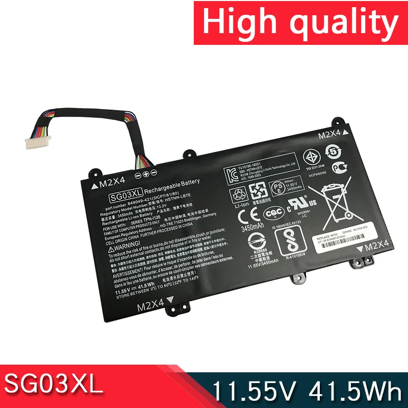 НОВЫЙ аккумулятор SG03XL 11 55 В 4 5 Втч для HP Envy M7-U U009DX U011NR HSTNN-LB7E LB7F TPN-I126 849048 849049 -421 849314
