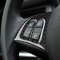 100 3k carbon fiber steering wheel multi function button decoration sticker for bmw x5e70 2008 2013