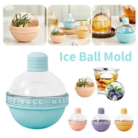 new 4 colors frozen ice ball mold whiskey spherical ice cube mold food grade silicone tray creative homemade ice ball artifact