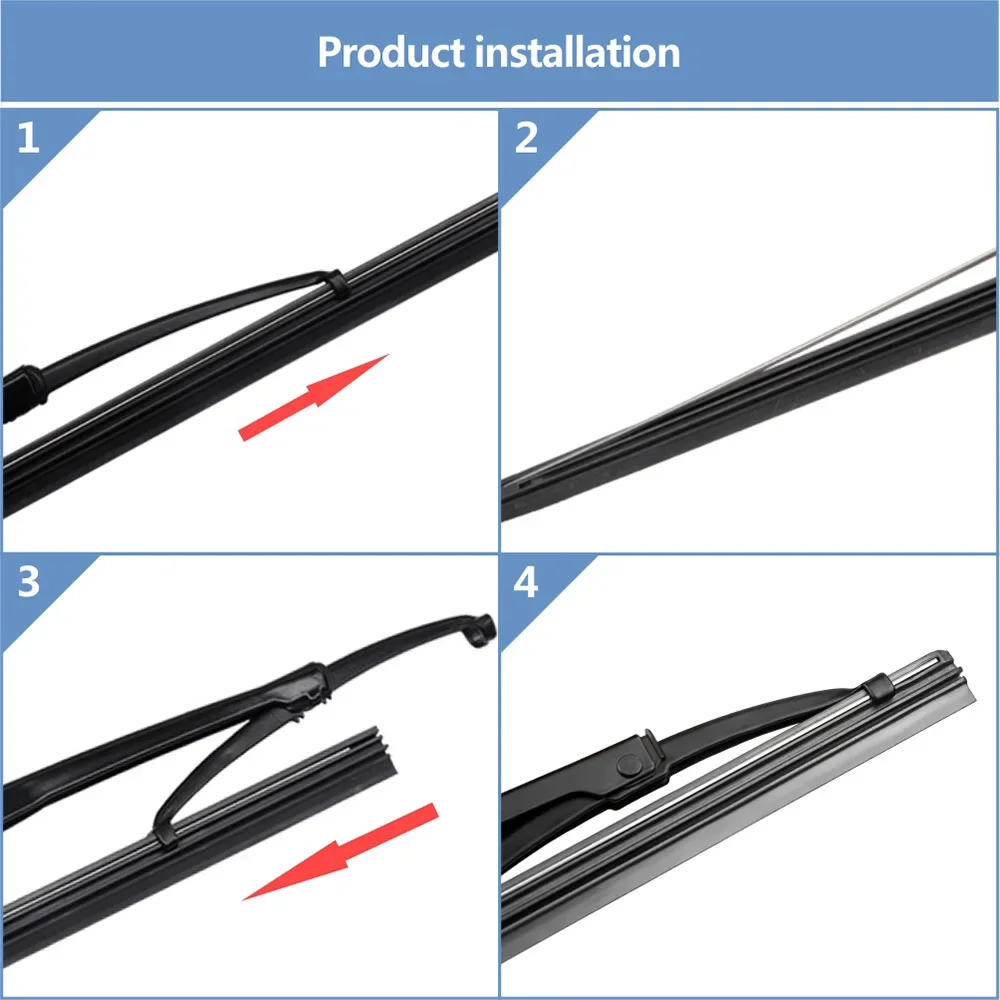 4 шт. NR 6 мм вставка щетки стеклоочистителя автомобиля из натурального каучука