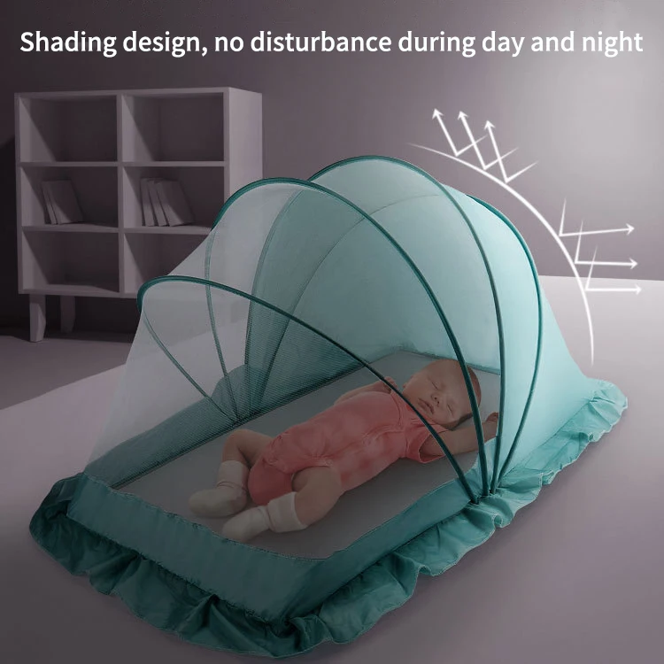 Portable foldable crib children's mosquito net tent children summer cradle bed crib sleeping mosquito net sleeping pad