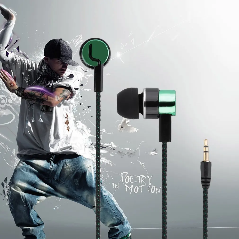 

Simple Universal In-ear Headphones Inline Computer Phone With Wheat Headset Wire Headset Bluetooth Earphone Stereo Headphone