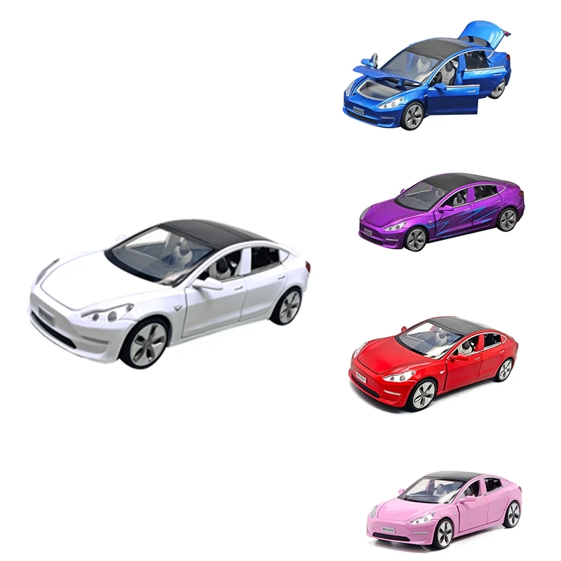 

1:32 Alloy Car Model Sound Light Pull Back Toy Car For Boys Gift Decoration