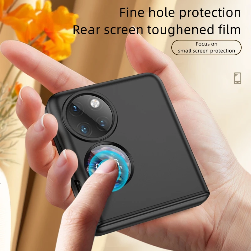 PC Magnetic Hinge Cover For Huawei P50 Pocket Phone Case Protective Film Ultra-thin funda for hw p50 pocket skin feel coque capa