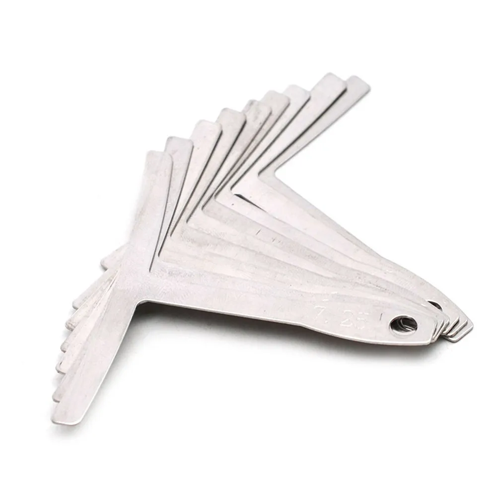 

9Pcs Guitar Under String Radius Gauge Neck Notched Straight Edge Builder Measure Luthier Tools Bass Strings Repair Tool Set