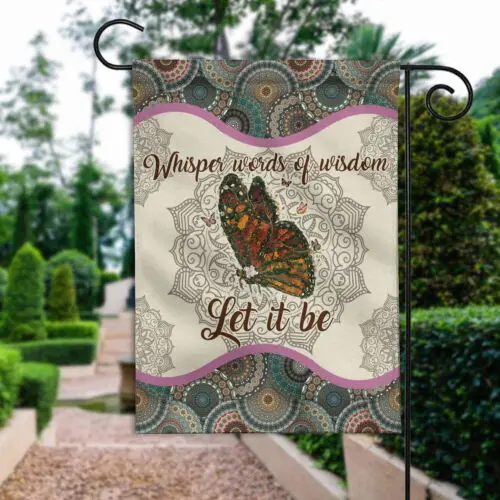 Бабочка Мир Шепот Слова мудрости Нехай это быть флагом флаг-бабочка хиппи