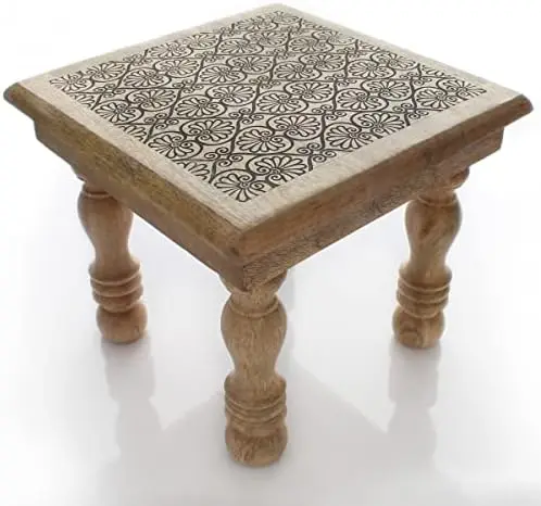

Stool Footrest Footstool Adults Small Table Tree of Life White