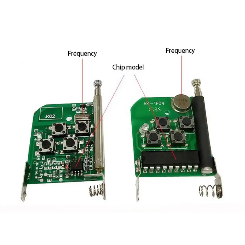 Беспроводной Радиочастотный пульт дистанционного управления 433 МГц, пульт дистанционного управления для электрических ворот, гаражных дверей, Универсальный брелок с 4 кнопками, контроллер, Открыватель дверей