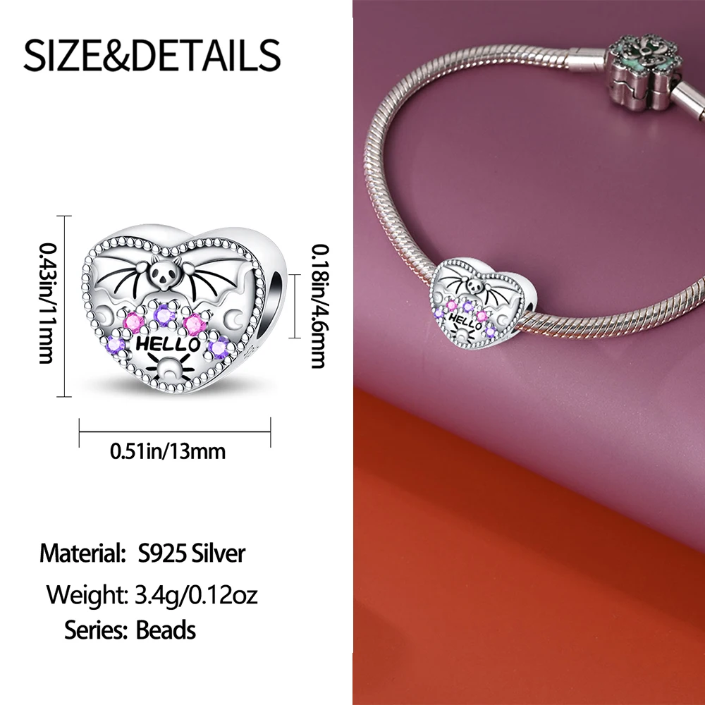 Стерлингового Серебра 925 волшебная книга шляпа ведьмы и корона светящийся череп