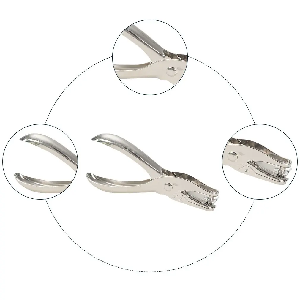 Дырокол с одним отверстием хромированный металлический Перфоратор несколькими