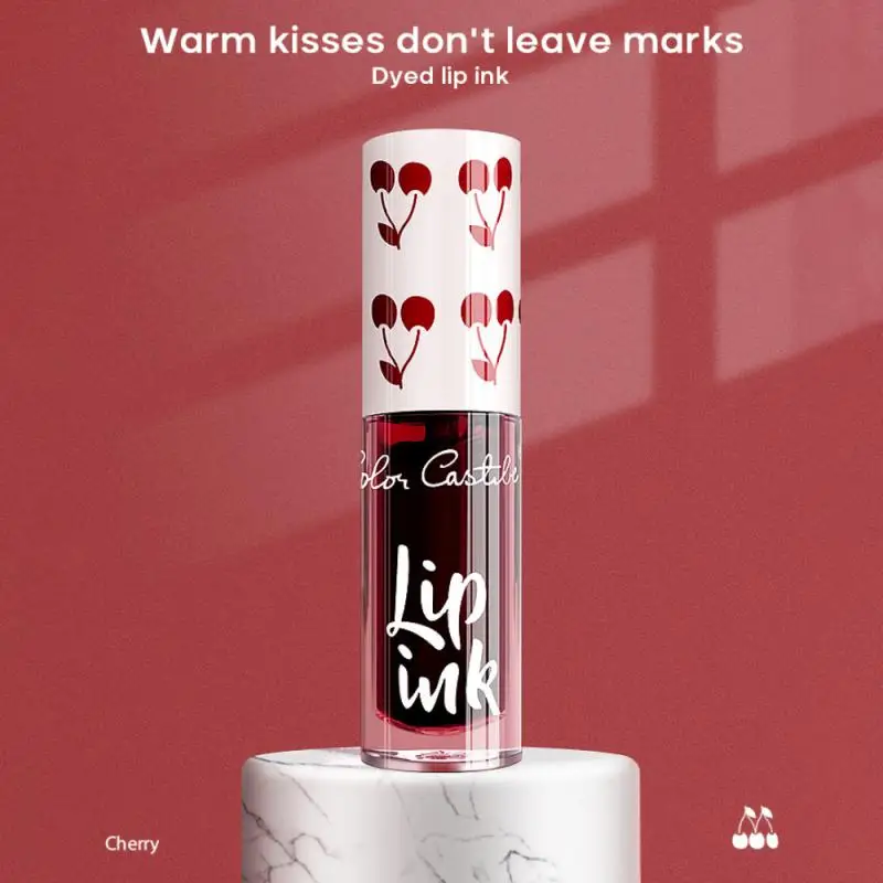 Стойкий тинт для губ не тускнеющий Полноцветный Макияж блеск студенческий без