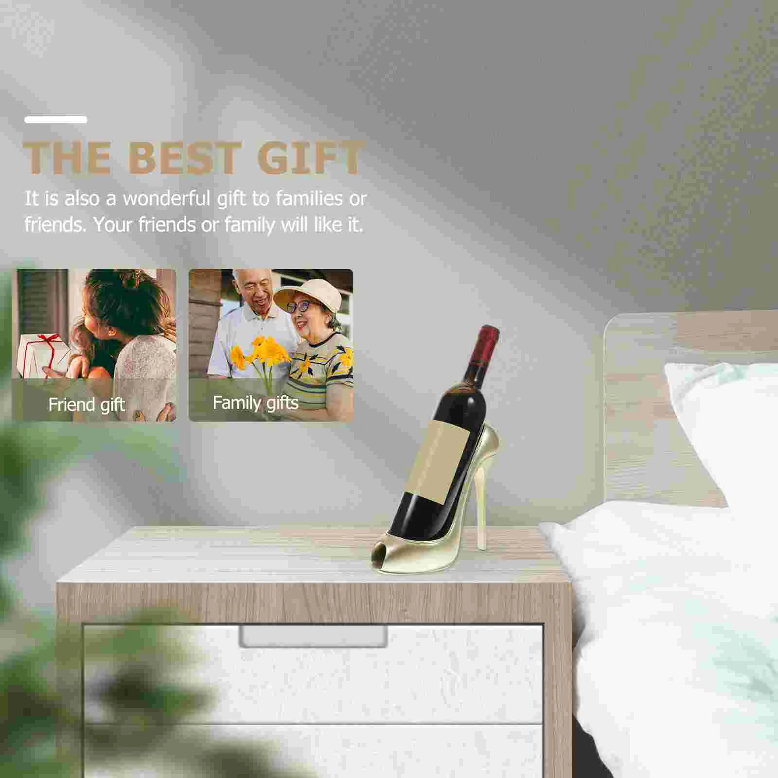 Стойка держатель тонкой работы полка для хранения бутылок золотая декоративная