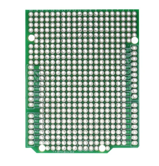 

1 шт., прототип печатной платы для Arduino UNO R3 ATMEGA328P, Щит платы, макетная плата, протоэкран «сделай сам» FR4, толщина шага 2,54 мм, 1,6 мм