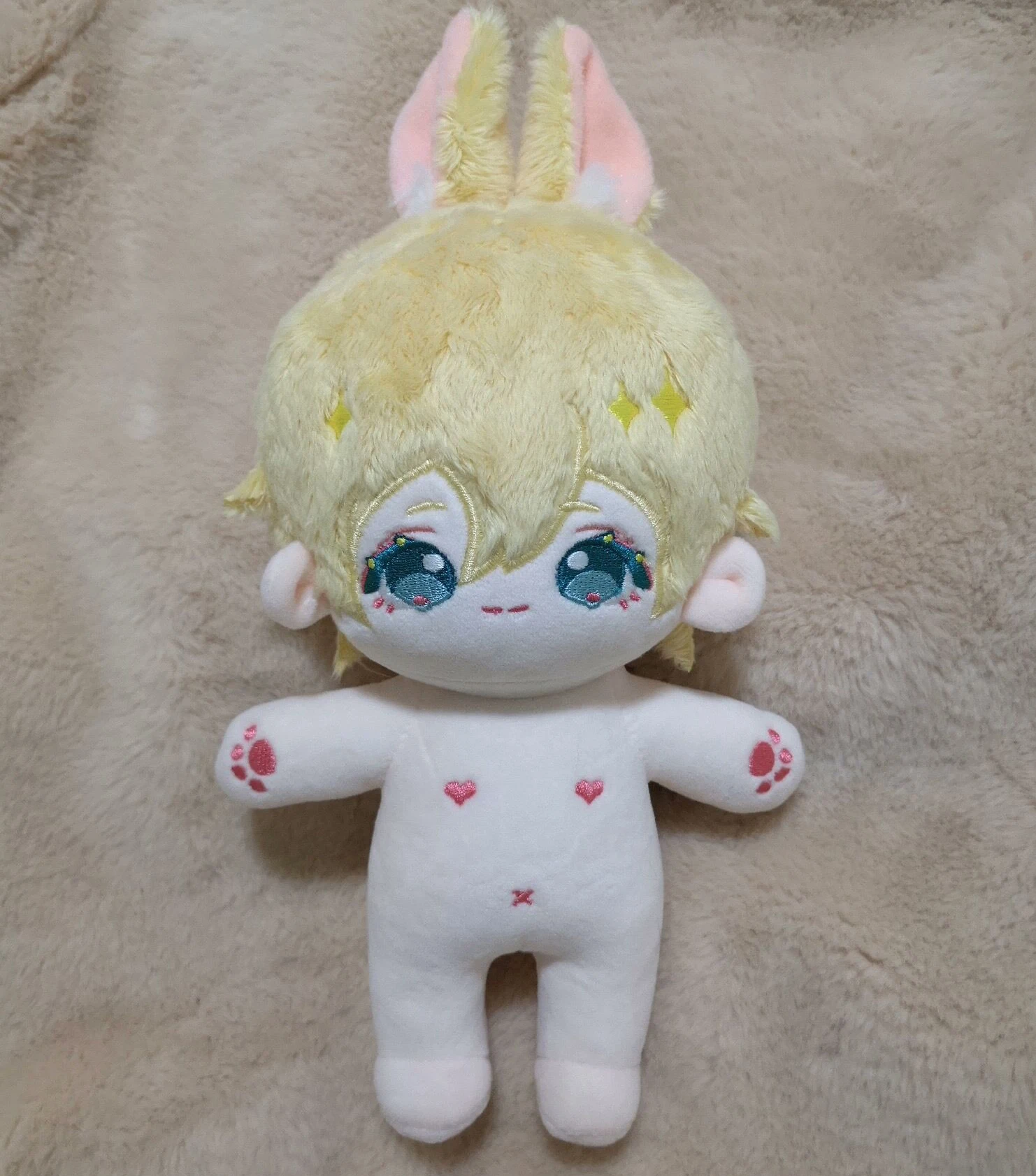 20cm Ensemble Stars Tenshouin Eichi Anime Game Cosplay Cute Animal Ear Plushie Dolls Body Stuffed Change Toy Clothes Gift New