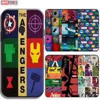 marvel avengers logo phone case for samsung galaxy a21 a21s funda black silicone cover coque