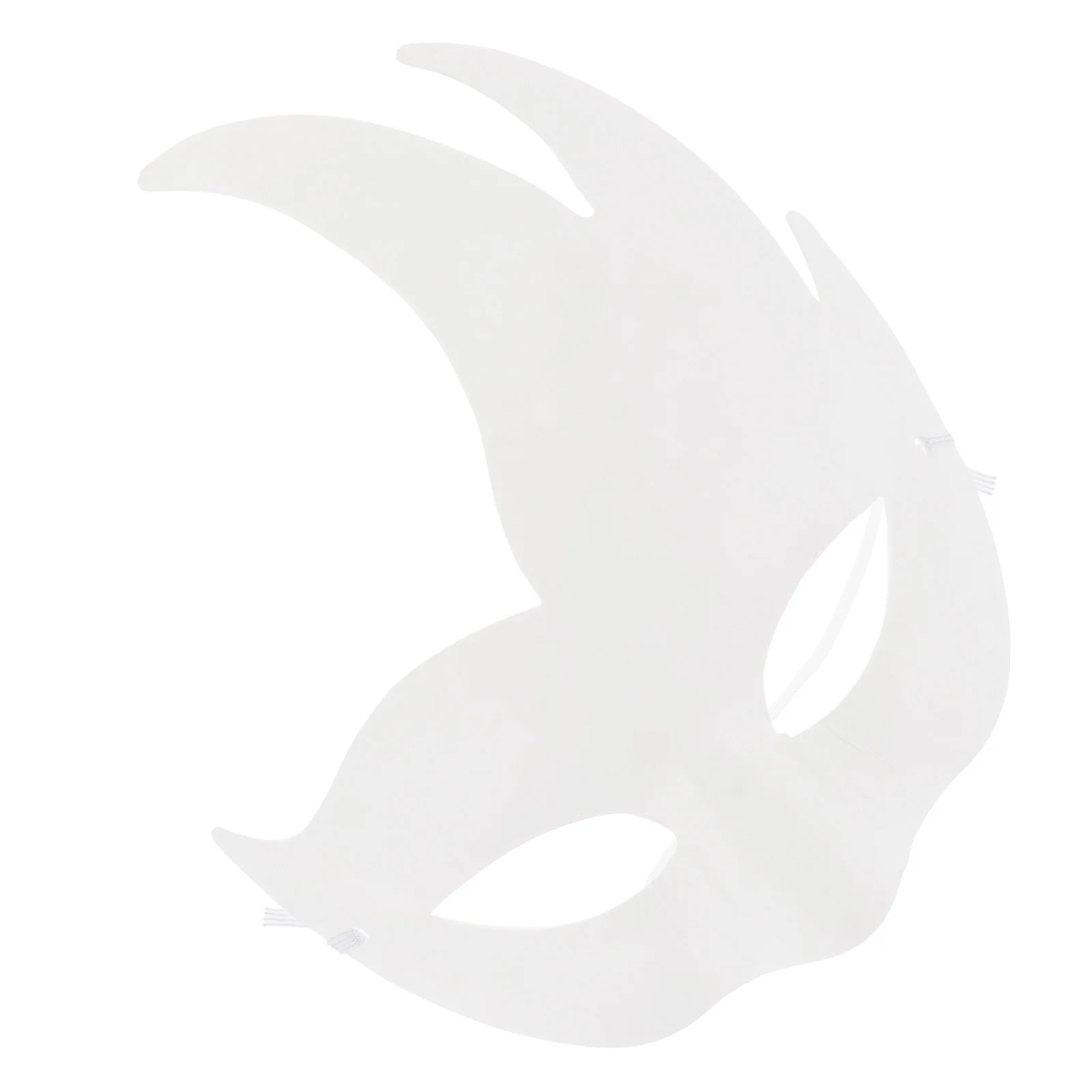 

6pcs DIY Masks Party Pulp Masks Painting Blank Masks Unfinished Masquerade Mask