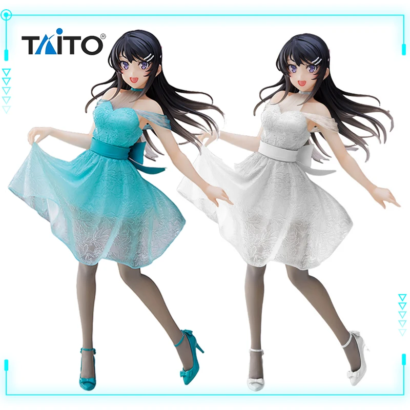 

TAITO Original Genuine Coreful Figure Rascal Does Not Dream of Bunny Girl Senpai Aobuta Sakurajima Mai Clear Dress 20cm Model