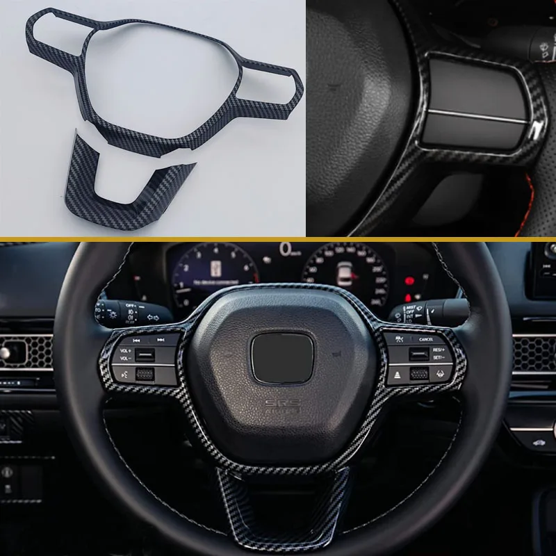 Отделка на руль из АБС-пластика украшение блестки U-образная форма углеродного