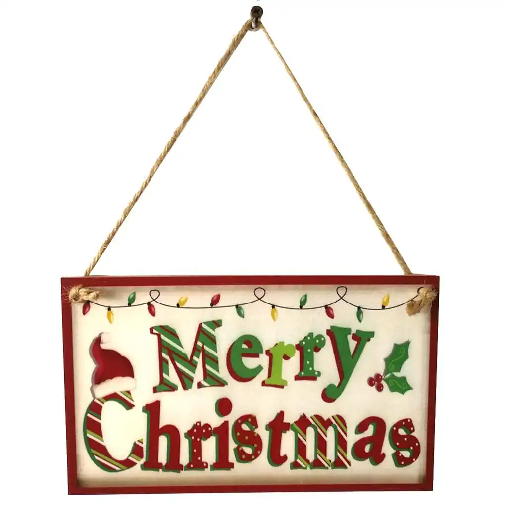 

Праздничные рождественские баннеры, деревянные украшения, подвесная тарелка, Праздничные рождественские двери, оконные украшения