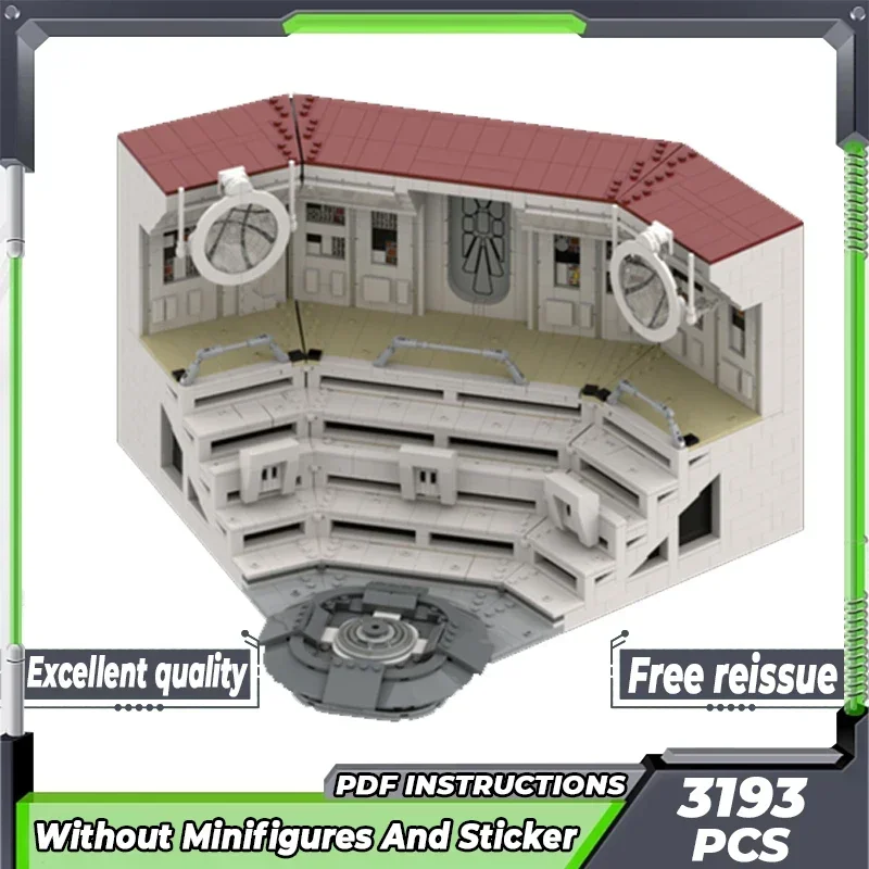 Звездная модель фильма Moc строительные кирпичи альянс арбитра технологические