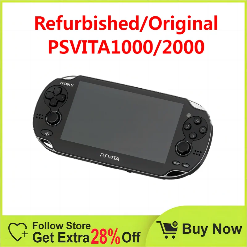 

Refurbished/original PSVITA 1000/PSV2000 handheld game console comes with 32GB/64GB/128GB memory card and free gaming Portable